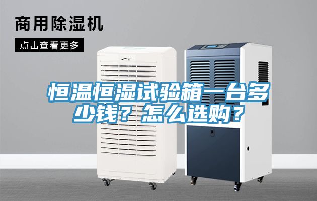 恒溫恒濕試驗箱一臺多少錢?怎么選購?