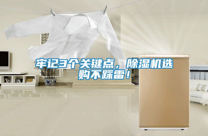 牢記3個(gè)關(guān)鍵點(diǎn)，除濕機(jī)選購(gòu)不踩雷！