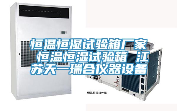 恒溫恒濕試驗箱廠家 恒溫恒濕試驗箱 江蘇天一瑞合儀器設備