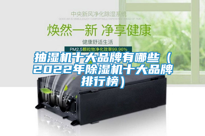 抽濕機十大品牌有哪些（2022年除濕機十大品牌排行榜）