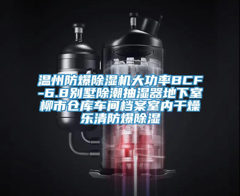 溫州防爆除濕機大功率BCF-6.8別墅除潮抽濕器地下室柳市倉庫車間檔案室內干燥樂清防爆除濕