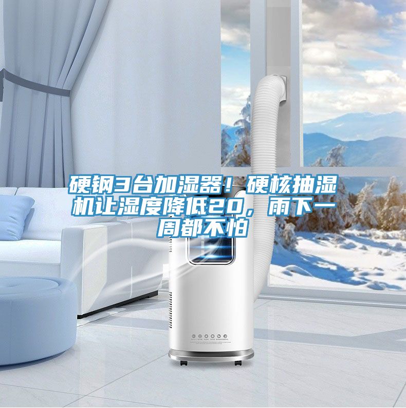 硬鋼3臺加濕器！硬核抽濕機讓濕度降低20，雨下一周都不怕