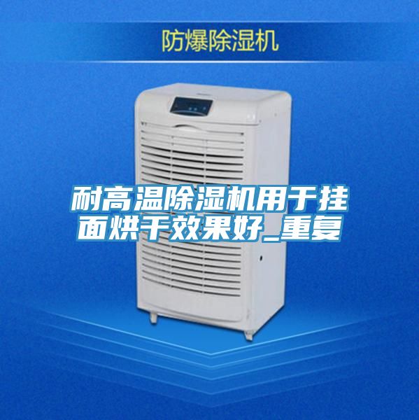 耐高溫除濕機用于掛面烘干效果好_重復
