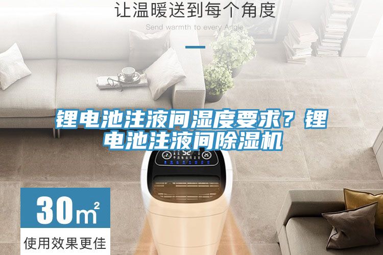 鋰電池注液間濕度要求?鋰電池注液間除濕機