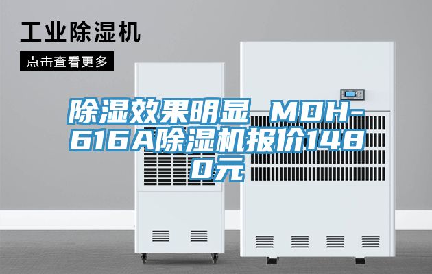 除濕效果明顯 MDH-616A除濕機報價1480元