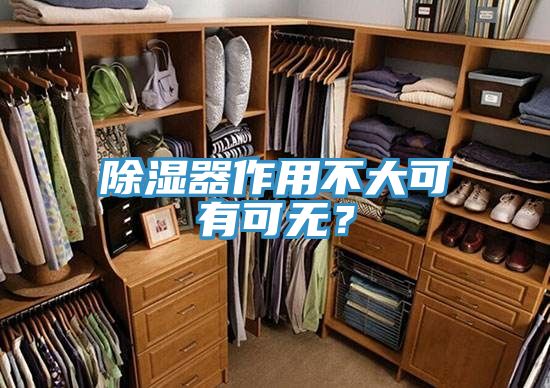 除濕器作用不大可有可無？