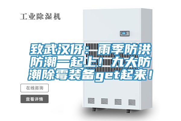 致武漢伢:雨季防洪防潮一起上!九大防潮除霉裝備get起來!