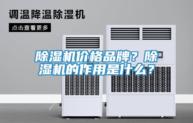 除濕機價格品牌?除濕機的作用是什么?