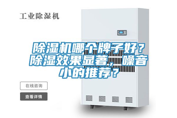 除濕機哪個牌子好？除濕效果顯著，噪音小的推薦？
