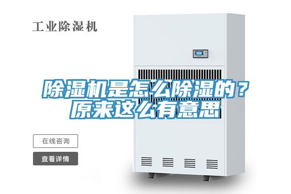 除濕機是怎么除濕的?原來這么有意思