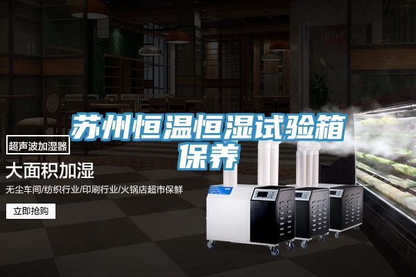 蘇州恒溫恒濕試驗箱保養(yǎng)