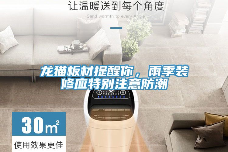龍貓板材提醒你,雨季裝修應(yīng)特別注意防潮