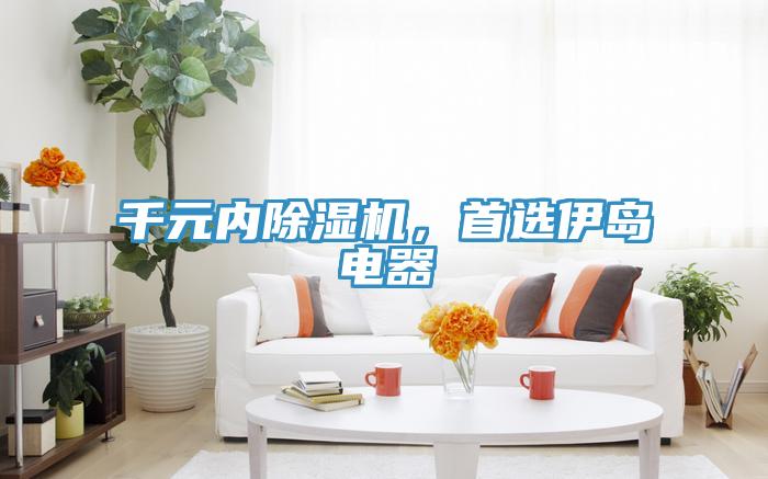 千元內除濕機，首選伊島電器